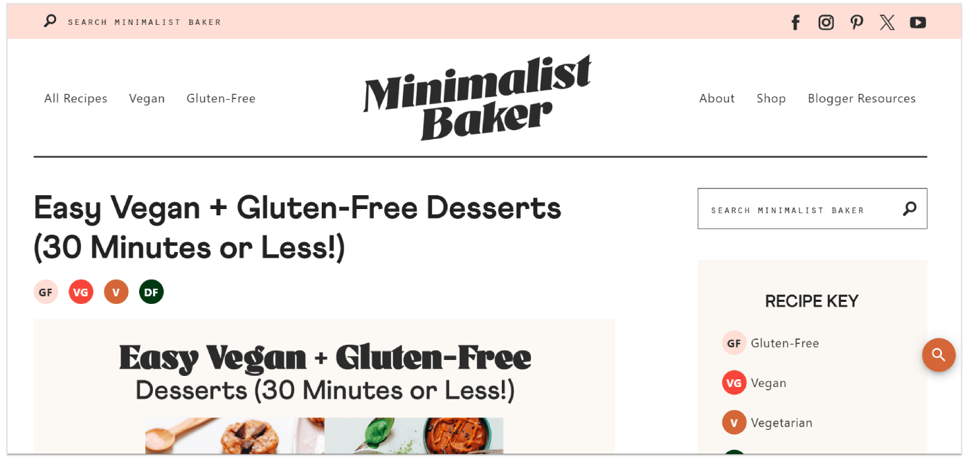 recettes de desserts végétaliens sans gluten